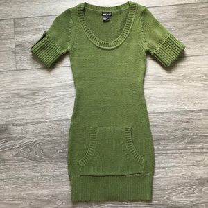 Wet Seal Olive Green Sweater Bodycon Dress